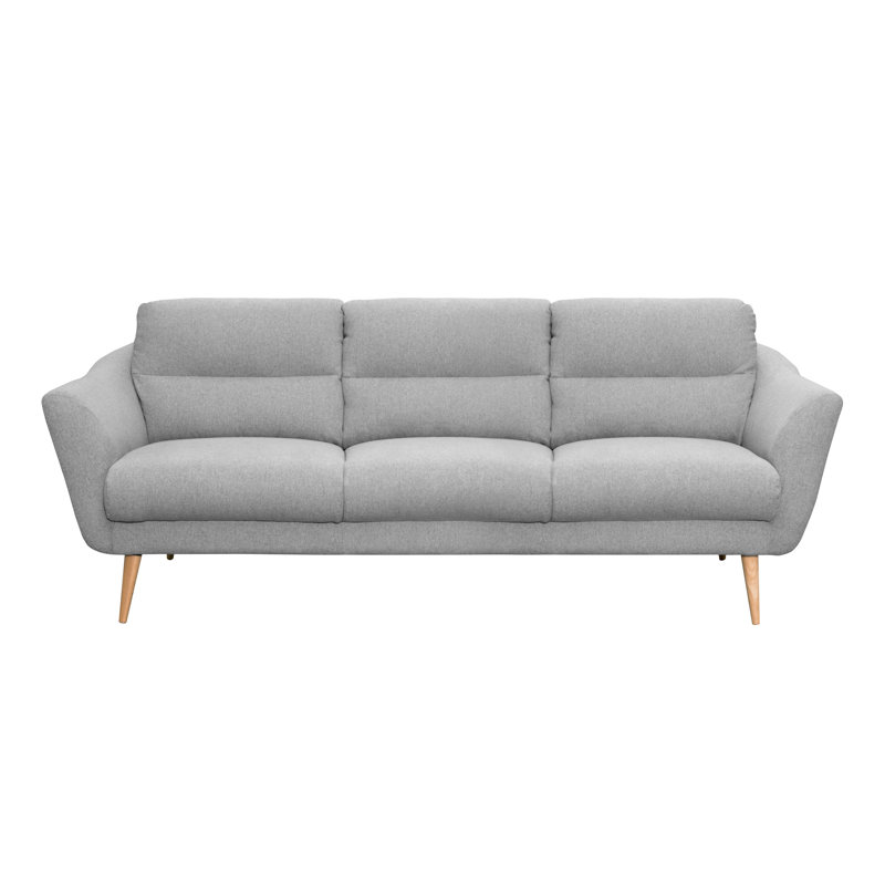 Rooney Odense 3 Seater Upholstered Sofa, Light Grey