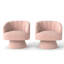 Fauteuil demi-tonneau pivotant en velours Murrow (ensemble de 2)-1400920487-1563350881