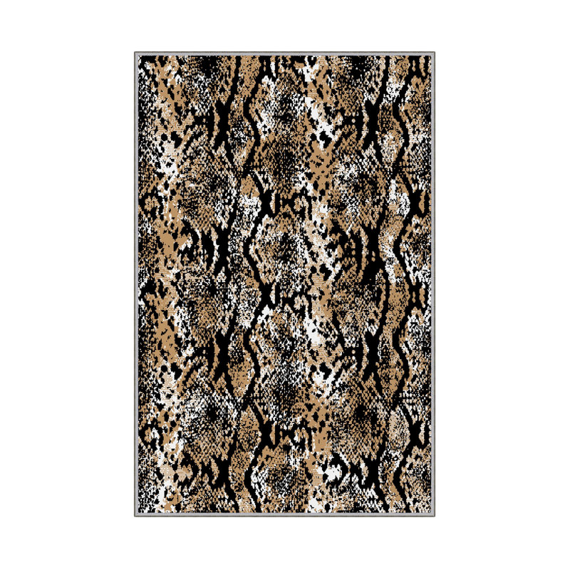 Elegant Hall Carpet, 3D Digital Print Design, 3.9 x 4.9 ft | 100% Polyester, Antibacterial, Non-Slip PVC Dot Underside, Pile Height: 0.04 in, Machine Washable, Perfect for Living Room & Entryway Decor