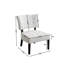 Fauteuil d'appoint blanc avec siège surdimensionné Jacksonville