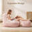 46" W Corduroy Bean Bag Chair with Ottoman, Oversized Memory Foam Floor Sofa for Adults, Gaming & Lounge Seat, 500 LBS Weight Capacity-162802416