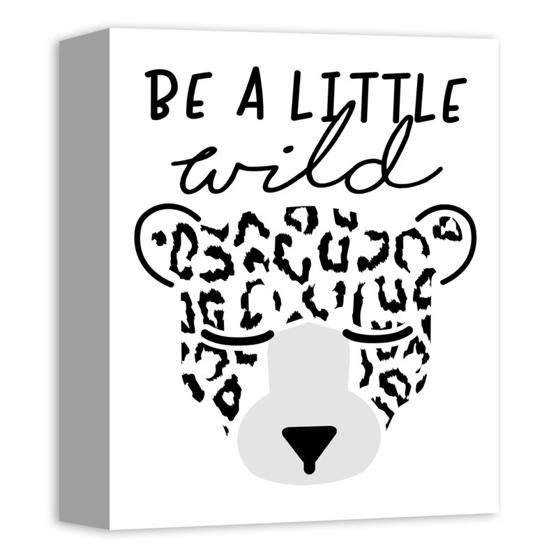 Art sur toile little wild leopard Mader, H 10 po x l 8 po x P 1,25 po, Toile tendue