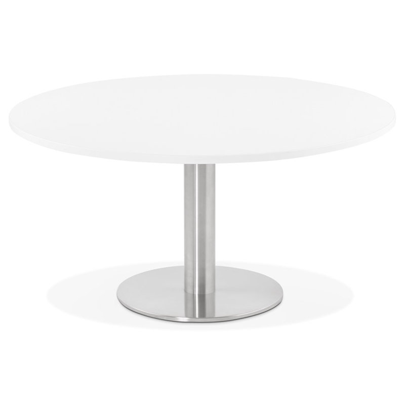 Jorgensen Pedestal Coffee Table, White