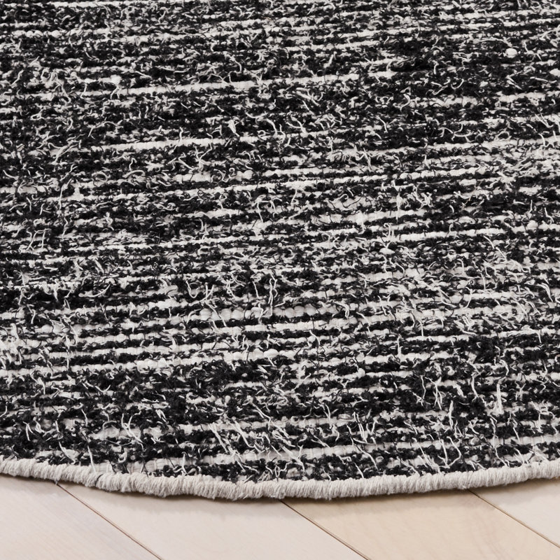 Cape Cod 154 Hand Woven Performance No Pattern Rug, Round 6'