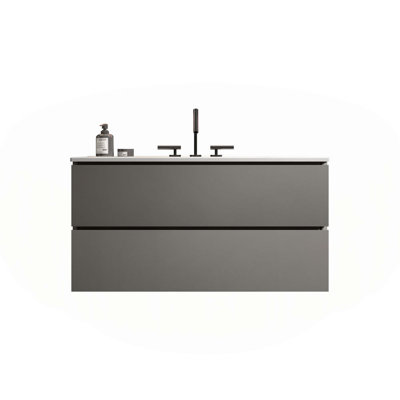 Meuble-lavabo moderne avec rangement amélioré et design élégant