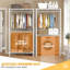Ehan 90cm Rolling Clothing Rack