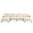 Modular Sectional U Shaped Couch With Ottoman,Soft Chenille Fabric  Tufted Cushion Backrest Design,High-Density Foam Ergonomic Design