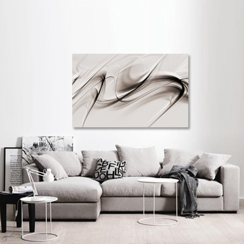 Swirl Print, 40" H x 60" W x 1.5" D