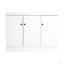 Lavabo de salle de bain autoportant en résine 48 po et 3 portes d'armoire à fermeture en douceur (emballage KD)-443747043