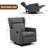 Rocking Recliner Chair, Swivel Glider Reclining Single Sofa Manual Rocker Recliners, Nursery Rocking Chairs With Upholstered Seating For Living Room Office-287611146