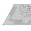 Fabriqué à la machine à partir de laine et de polyester gris Tapis décoratif-1203500055