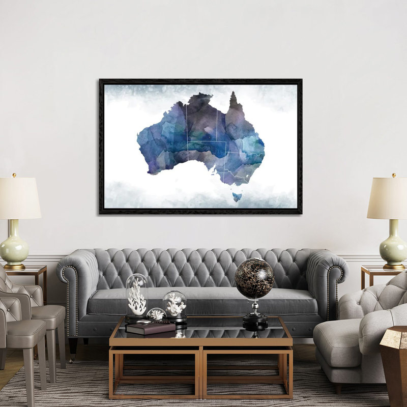 Mexico City Black And White Framed Skylines 1 Piece Floater Frame Wall Art on Canvas, 152.5 cm H x 101.5 cm W