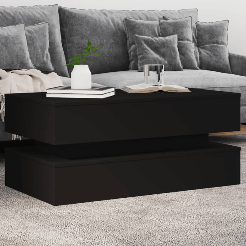 Calixtro Enclosed Coffee Table, Black