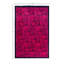 Tapis unique fait à la main Fine Vibrance - rose, 5 pi 10 po x 9 pi 0 po