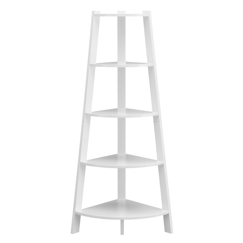 Haycraft Corner Bookcase, White