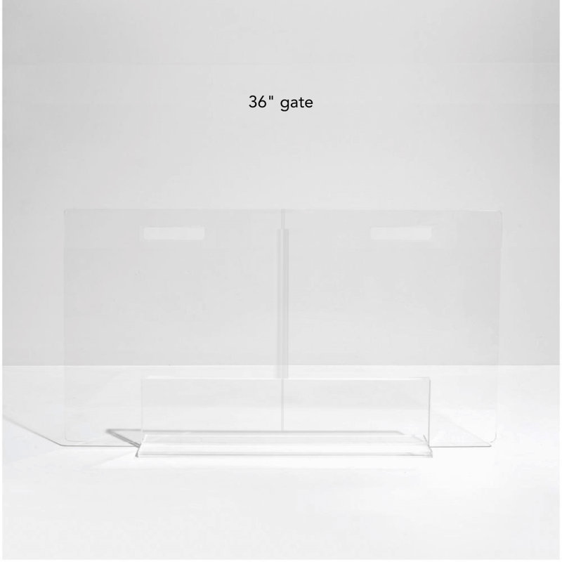 Low Clear Pet Gate Panel, 24” H x 36" W