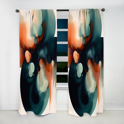 Donnovan - Shape Abstract Artwork II - Rideau moderne - Velours obscurcissant - 1 panneau