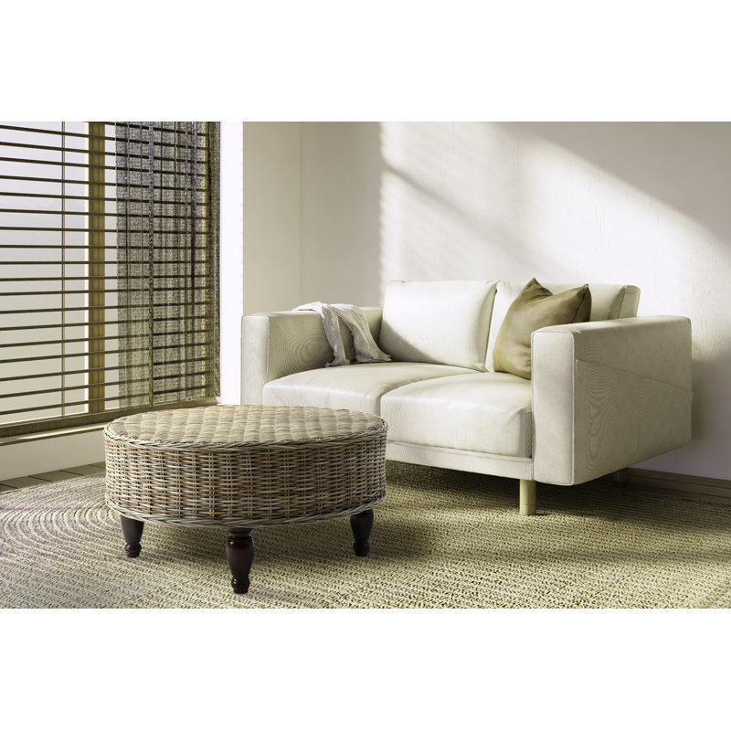 Round Rattan Coffee Table