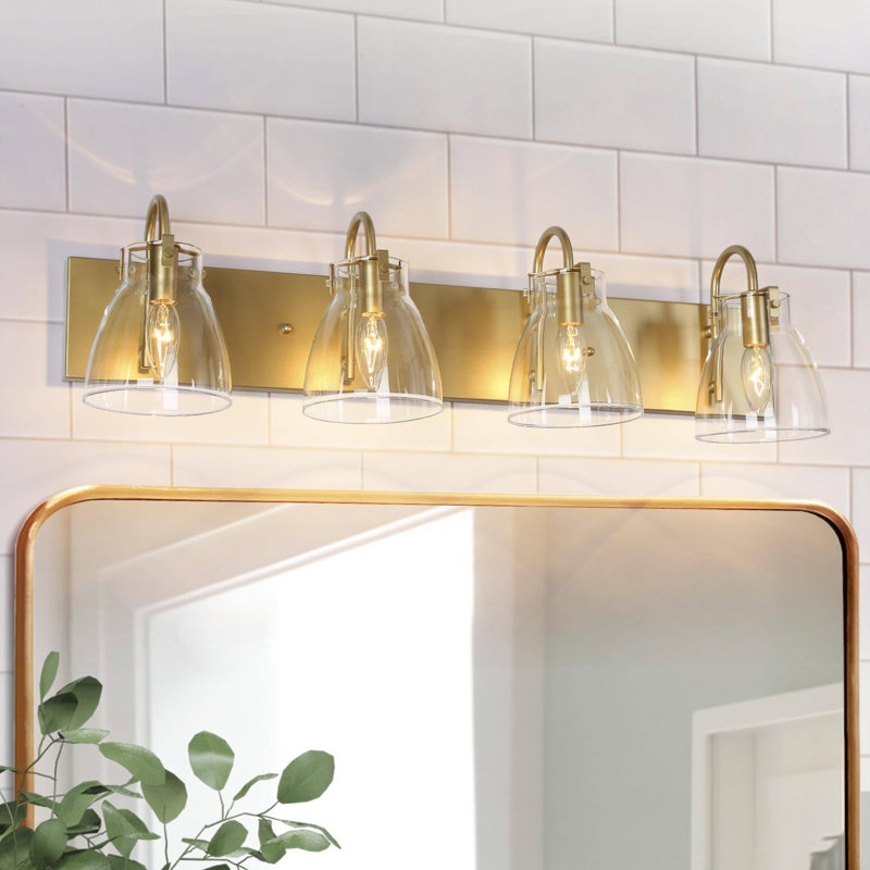 Éclairage de salle de bain Beesley, 4, Doré