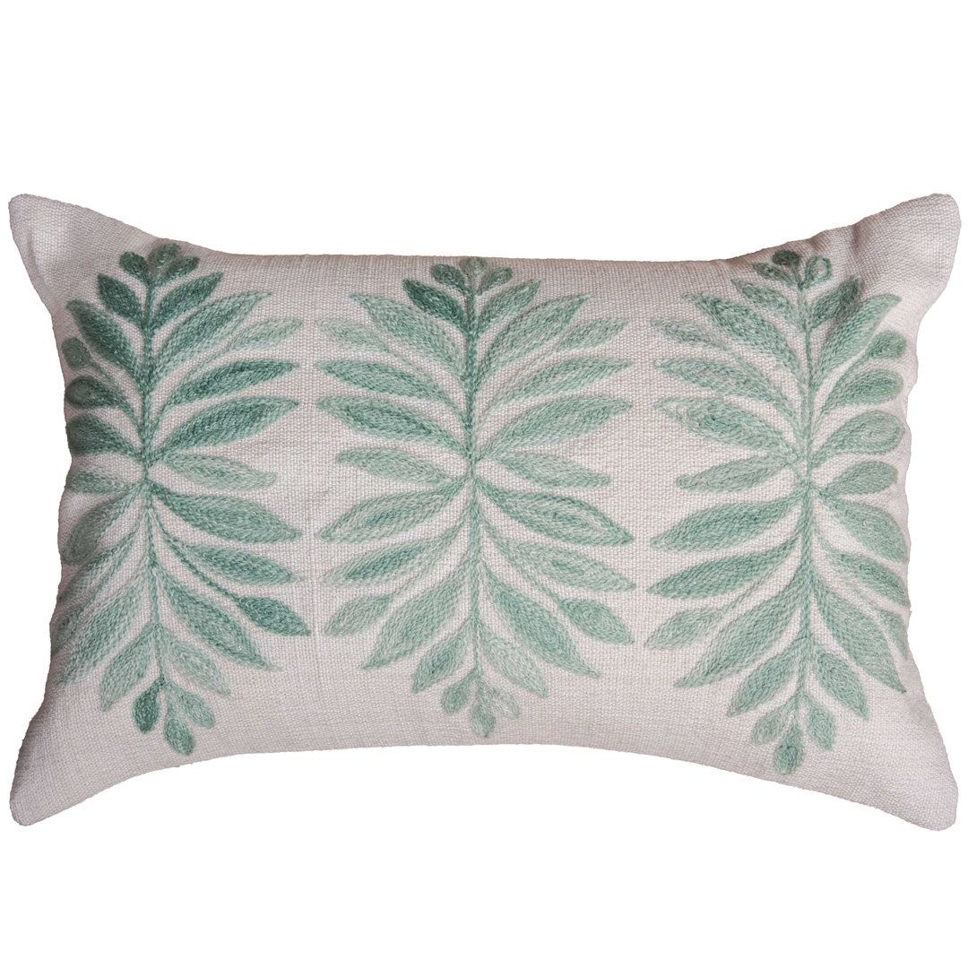 Embroidered Polyester High Performance, Easy Care Throw Pillow Rizzy Home 