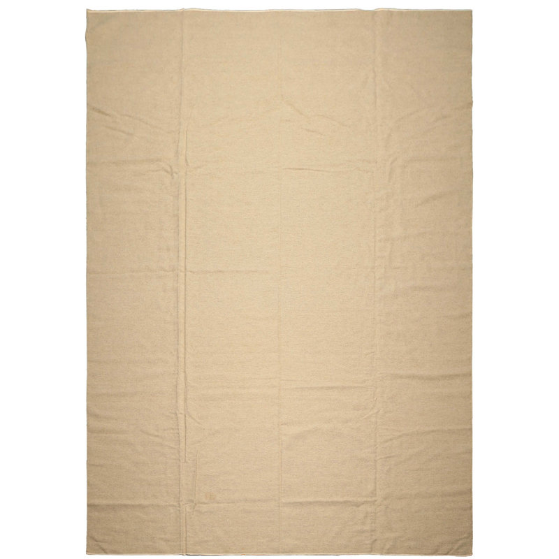 Tapis uni moderne en laine tissé à la main 9 pi 2 po x 12 pi 6 po beige