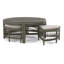 Raffles Rattan Cocktail Table with Benches-71441851-71441864