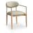 Eligah Vegan Leather Upholstered Dining Arm Chair-6766378-6766387