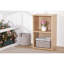 2 Tier Bookcase Cube Wooden Bookshelf-1992883462