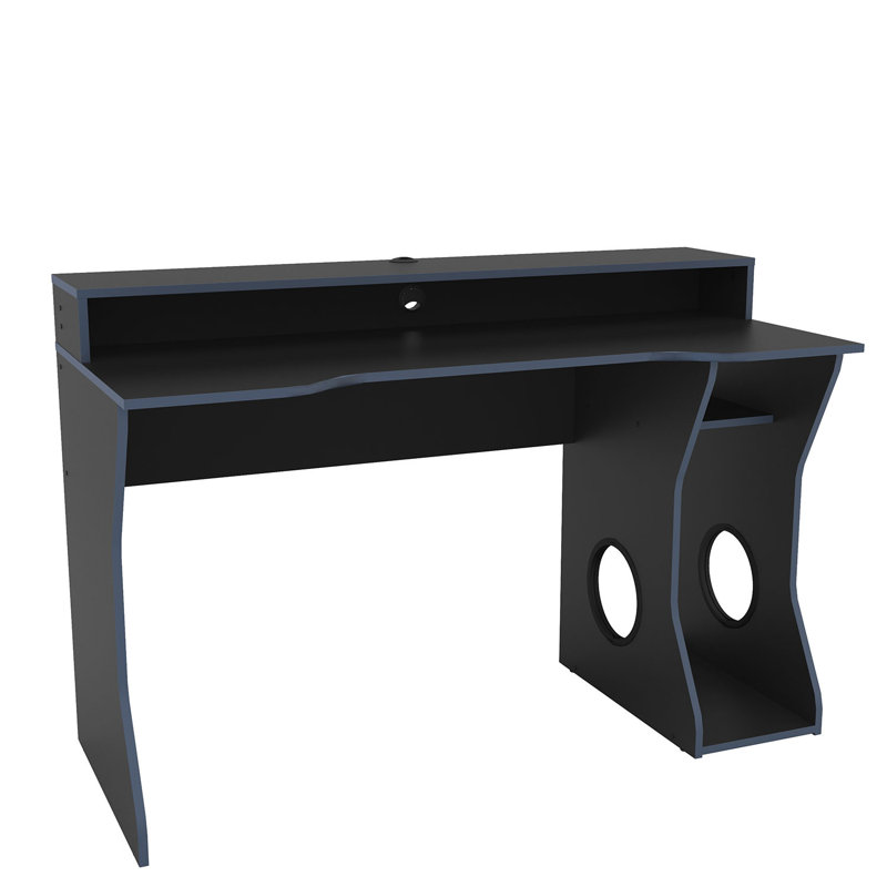 Casey-Leigh Computer Desk, 92 cm H x 130 cm W x 59.3 cm D, Blue
