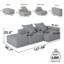 Canapé modulaire surdimensionné Modern