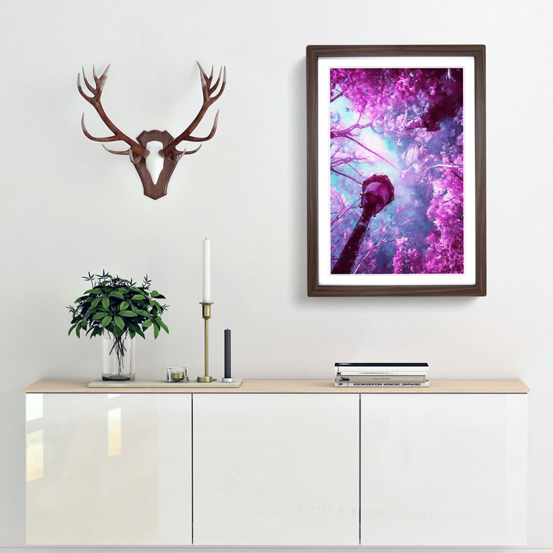 Streetlight in Abstract - Framed Print, Walnut Framed, 48cm H x 36cm W x 2cm D