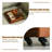 Modern Minimalist Caramel - Coloured Sofa Mobile Side Table