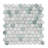 Eterna Hex 1" x 1" Green Honeycomb Glass Mosaic Floor and Wall Tile-108486542