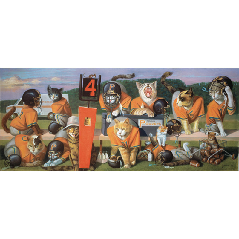 « benchwarmers » par bryan moon, reproduction d’art