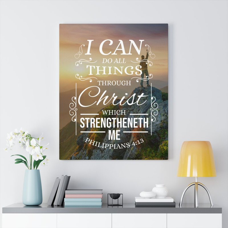 I Can Do All Things Philippians, H 24 po x l 18 po x P 1,25 po