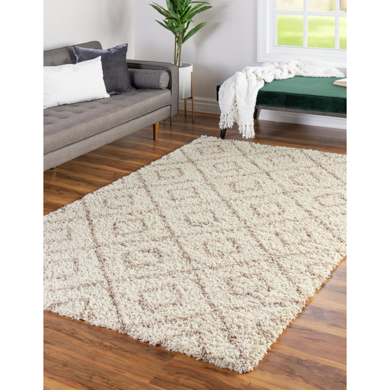 Geometric Indoor Rug, Rectangle 5'3" x 8'