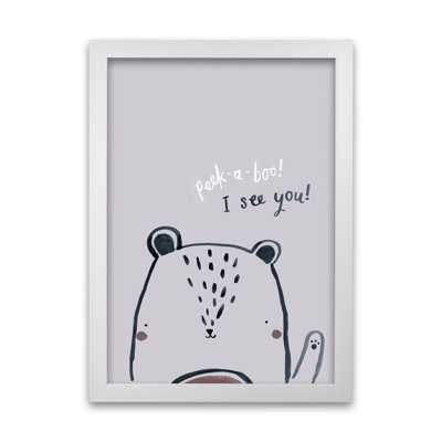 Peek A Boo Bear - Print
