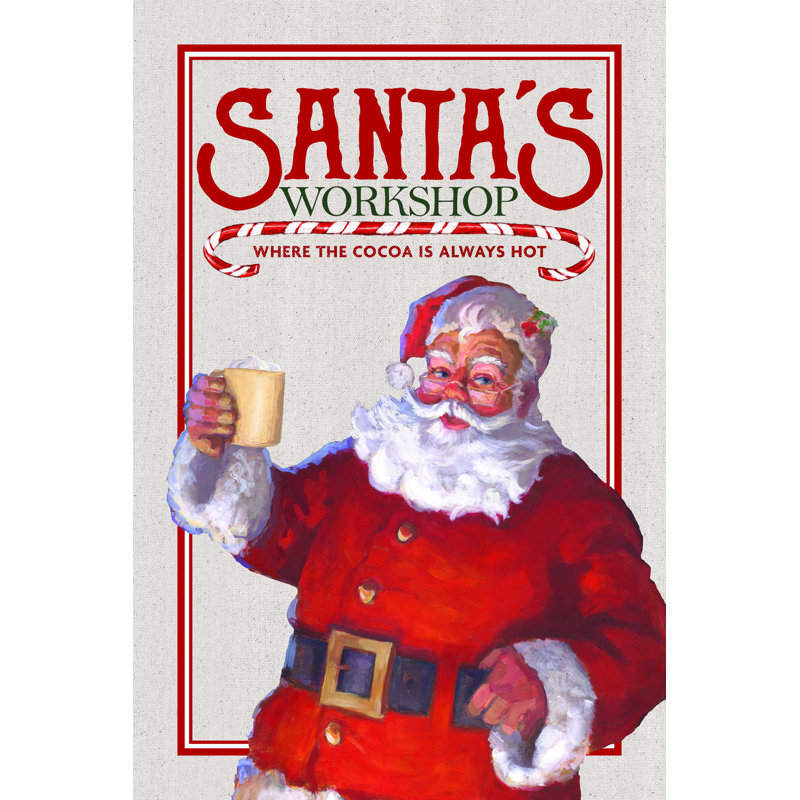 " Santas Workshop ", 12" H x 8" W