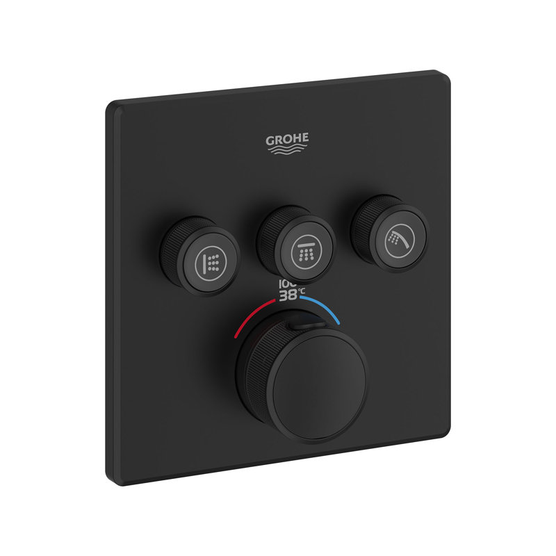 Grohtherm® SmartControl Triple Function Thermostatic Trim with Control Module, Brushed Nickel