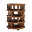 Commode d'appoint ronde en bois massif Rosalyn