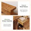 Console 63 po en bois massif avec 2 tiroirs