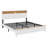 The Rustic Farmhouse Bed Frame With Storage Headboard Comes With A Built-In Charging Station-1085285611