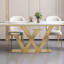 Ensemble de table de salle à manger rectangulaire de luxe moderne et simple-103404906