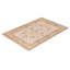 Tapis unique en laine noué à la main 4 pi 2 po x 6 pi 4 po nouvel âge Hayner - ivoire / chamois / rose cendré