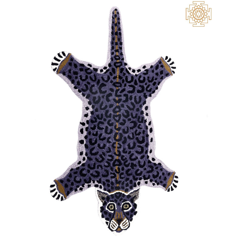 Tapis de tapis de yoga en laine guépard Veronica