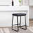 Ebern Designs Selma Bar Stools Set of 2, PU Leather, Iron Legs-1676733297-1697485665