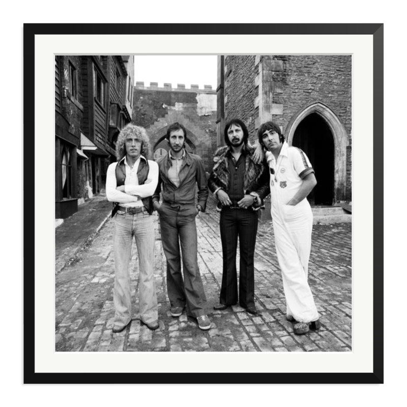 The Who at Shepperton Studios, 33" H x 33" W, Black