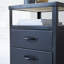 Industriel 2 Drawer Bedside Table