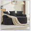 Causeuse incurvée en chenille avec 3 coussins, aucun assemblage requis, idéale pour les petits appartements et les salons-1006993233-1006993234