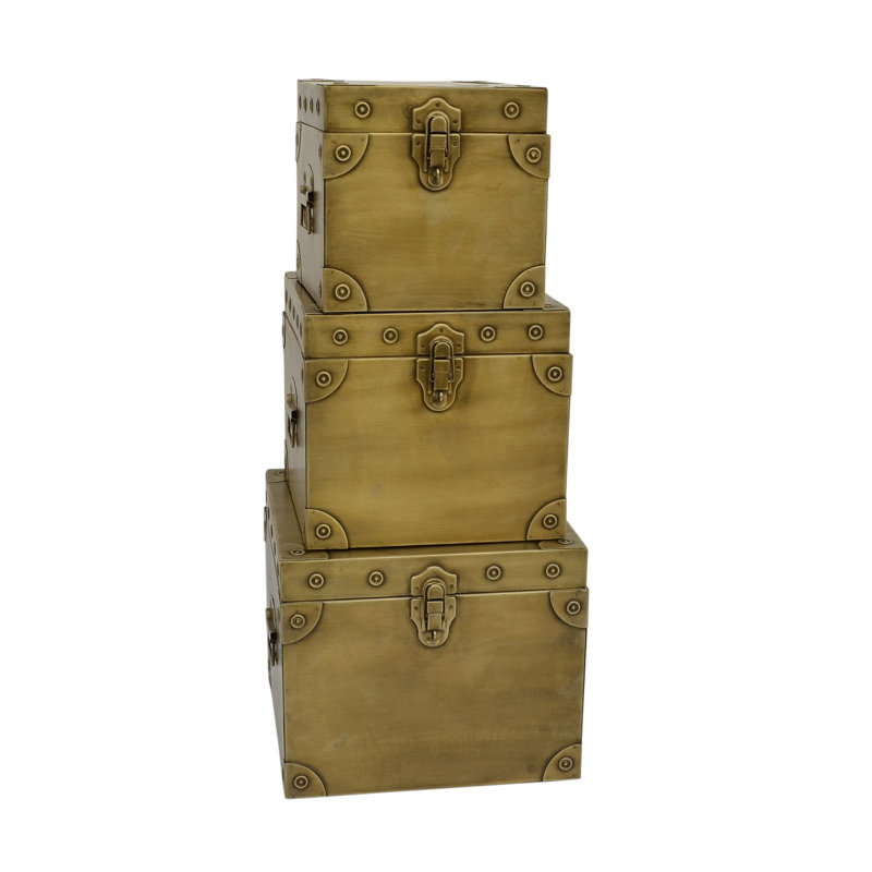 Ensemble de boîtes en métal 3 pièces